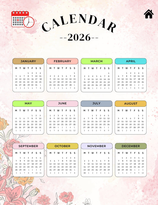 🌿 2026 All-in-One Mental Wellness & Digital Planner – A Full Year of Mindfulness, Productivity & Personal Growth